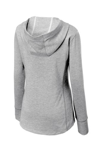 Sport-Tek Ladies PosiCharge Tri-Blend Wicking Fleece Hooded Pullover. LST296 image thumbnail