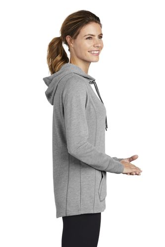 Sport-Tek Ladies PosiCharge Tri-Blend Wicking Fleece Hooded Pullover. LST296 image thumbnail