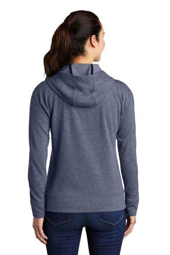 Sport-Tek Ladies PosiCharge Tri-Blend Wicking Fleece Full-Zip Hooded Jacket LST293 image thumbnail