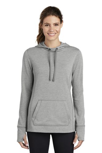 Sport-Tek Ladies PosiCharge Tri-Blend Wicking Fleece Hooded Pullover. LST296 image thumbnail