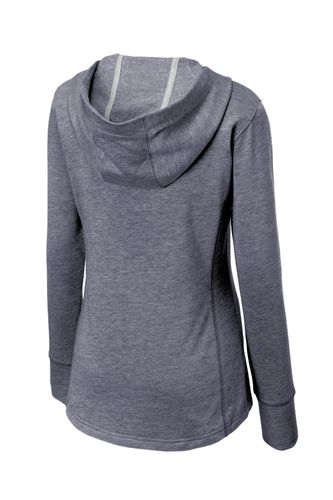Sport-Tek Ladies PosiCharge Tri-Blend Wicking Fleece Hooded Pullover. LST296 image thumbnail