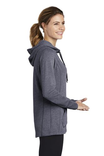 Sport-Tek Ladies PosiCharge Tri-Blend Wicking Fleece Hooded Pullover. LST296 image thumbnail