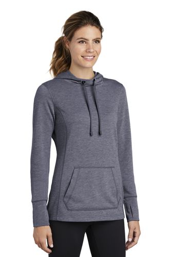 Sport-Tek Ladies PosiCharge Tri-Blend Wicking Fleece Hooded Pullover. LST296 image thumbnail