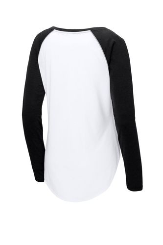 Sport-Tek Ladies PosiCharge Long Sleeve Tri-Blend Wicking Scoop Neck Raglan Tee LST400LS image thumbnail