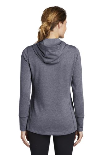 Sport-Tek Ladies PosiCharge Tri-Blend Wicking Fleece Hooded Pullover. LST296 image thumbnail