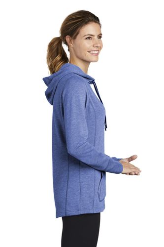 Sport-Tek Ladies PosiCharge Tri-Blend Wicking Fleece Hooded Pullover. LST296 image thumbnail