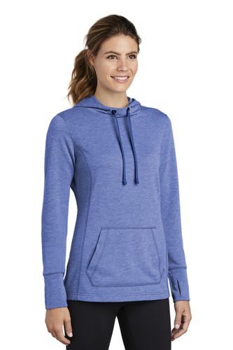 Sport-Tek Ladies PosiCharge Tri-Blend Wicking Fleece Hooded Pullover. LST296 image thumbnail