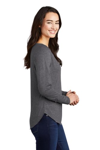 Sport-Tek Ladies PosiCharge Long Sleeve Tri-Blend Wicking Scoop Neck Raglan Tee LST400LS image thumbnail