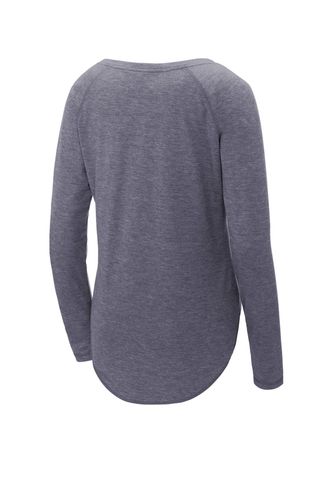 Sport-Tek Ladies PosiCharge Long Sleeve Tri-Blend Wicking Scoop Neck Raglan Tee LST400LS image thumbnail