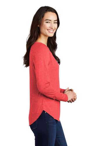 Sport-Tek Ladies PosiCharge Long Sleeve Tri-Blend Wicking Scoop Neck Raglan Tee LST400LS image thumbnail