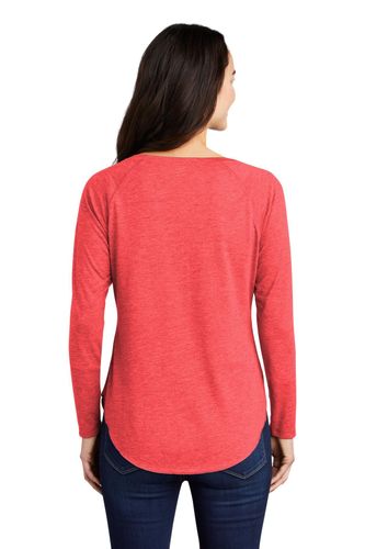 Sport-Tek Ladies PosiCharge Long Sleeve Tri-Blend Wicking Scoop Neck Raglan Tee LST400LS image thumbnail