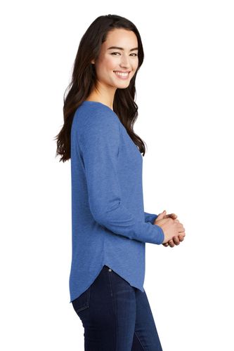 Sport-Tek Ladies PosiCharge Long Sleeve Tri-Blend Wicking Scoop Neck Raglan Tee LST400LS image thumbnail