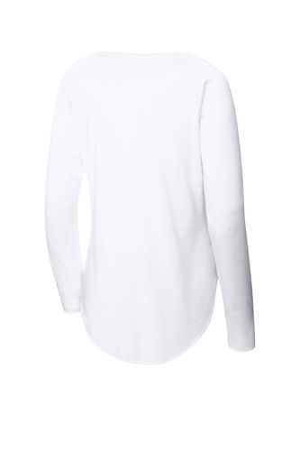 Sport-Tek Ladies PosiCharge Long Sleeve Tri-Blend Wicking Scoop Neck Raglan Tee LST400LS image thumbnail