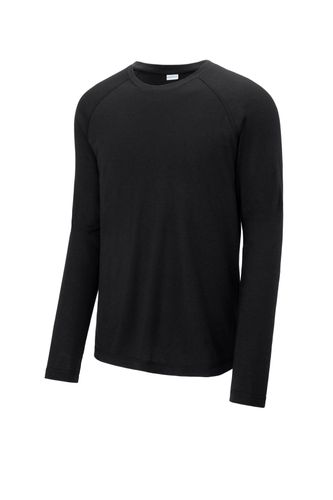 Sport-Tek PosiCharge Long Sleeve Tri-Blend Wicking Raglan Tee ST400LS image thumbnail