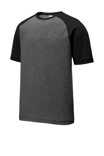 Sport-Tek PosiCharge Tri-Blend Wicking Raglan Tee. ST400 image thumbnail