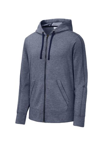 Sport-Tek PosiCharge Tri-Blend Wicking Fleece Full-Zip Hooded Jacket ST293 image thumbnail