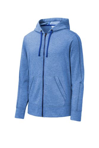 Sport-Tek PosiCharge Tri-Blend Wicking Fleece Full-Zip Hooded Jacket ST293 image thumbnail