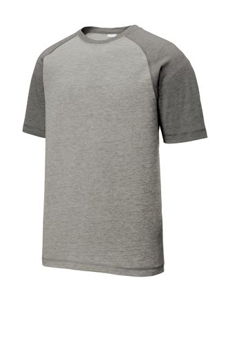 Sport-Tek PosiCharge Tri-Blend Wicking Raglan Tee. ST400 image thumbnail