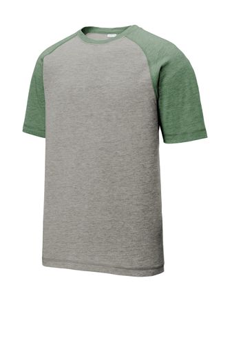Sport-Tek PosiCharge Tri-Blend Wicking Raglan Tee. ST400 image thumbnail