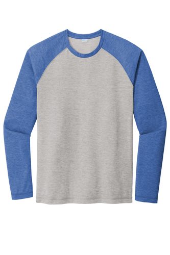 Sport-Tek PosiCharge Long Sleeve Tri-Blend Wicking Raglan Tee ST400LS image thumbnail