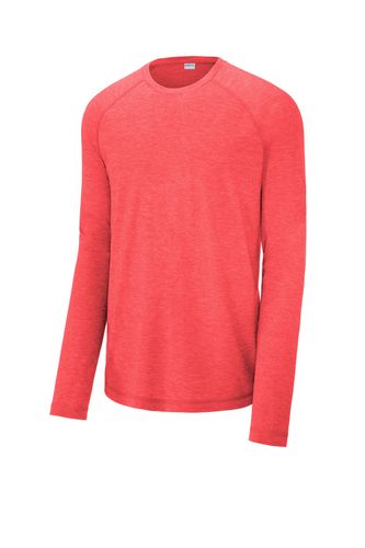 Sport-Tek PosiCharge Long Sleeve Tri-Blend Wicking Raglan Tee ST400LS image thumbnail
