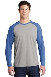 Image of Sport-Tek PosiCharge Long Sleeve Tri-Blend Wicking Raglan Tee ST400LS