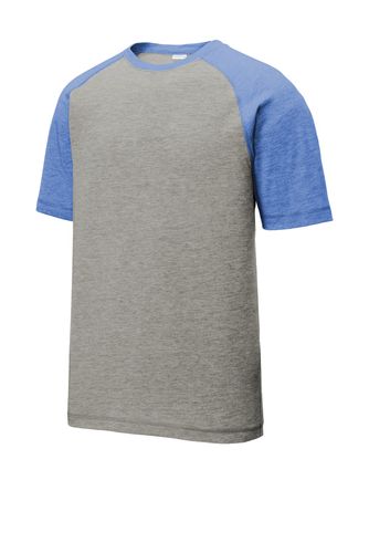 Sport-Tek PosiCharge Tri-Blend Wicking Raglan Tee. ST400 image thumbnail