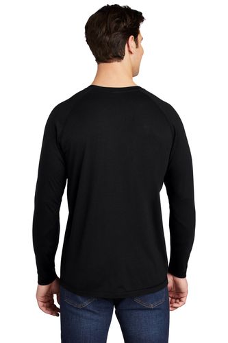 Sport-Tek PosiCharge Long Sleeve Tri-Blend Wicking Raglan Tee ST400LS image thumbnail
