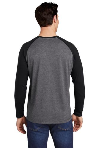 Sport-Tek PosiCharge Long Sleeve Tri-Blend Wicking Raglan Tee ST400LS image thumbnail