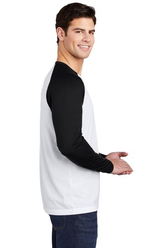 Sport-Tek PosiCharge Long Sleeve Tri-Blend Wicking Raglan Tee ST400LS image thumbnail