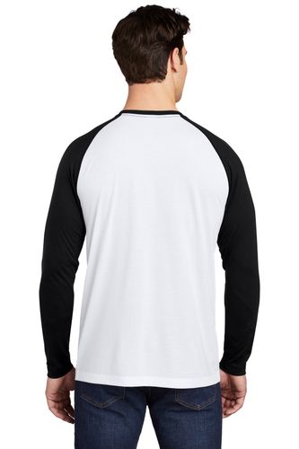 Sport-Tek PosiCharge Long Sleeve Tri-Blend Wicking Raglan Tee ST400LS image thumbnail