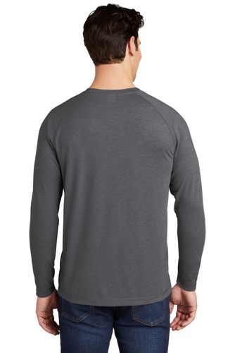 Sport-Tek PosiCharge Long Sleeve Tri-Blend Wicking Raglan Tee ST400LS image thumbnail