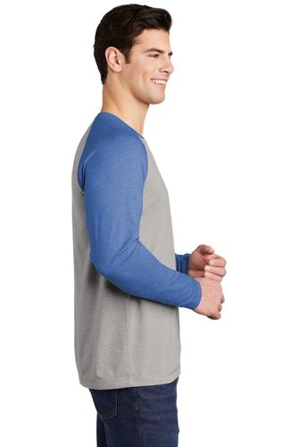 Sport-Tek PosiCharge Long Sleeve Tri-Blend Wicking Raglan Tee ST400LS image thumbnail