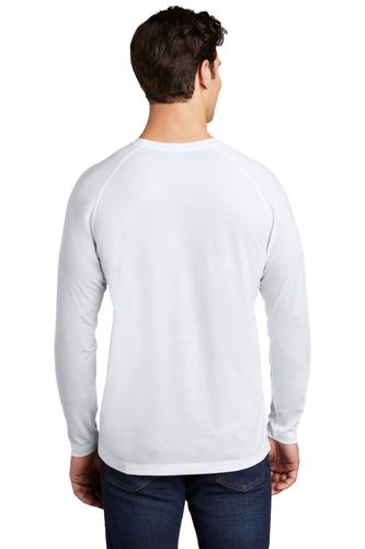 Sport-Tek PosiCharge Long Sleeve Tri-Blend Wicking Raglan Tee ST400LS image thumbnail