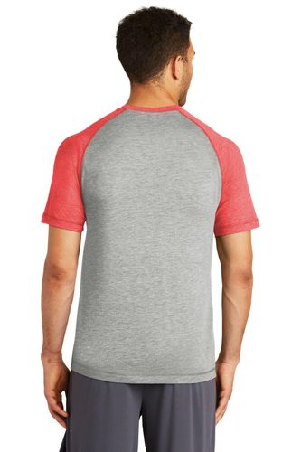 Sport-Tek PosiCharge Tri-Blend Wicking Raglan Tee. ST400 image thumbnail