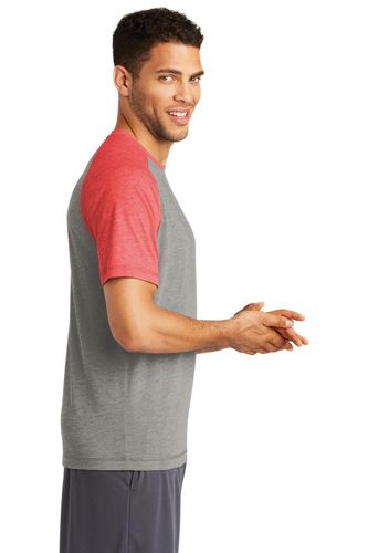 Sport-Tek PosiCharge Tri-Blend Wicking Raglan Tee. ST400 image thumbnail