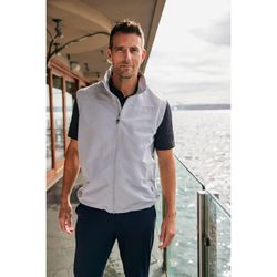 Image of Cutter & Buck Charter Eco Full-Zip Mens Big & Tall Vest Big & Tall