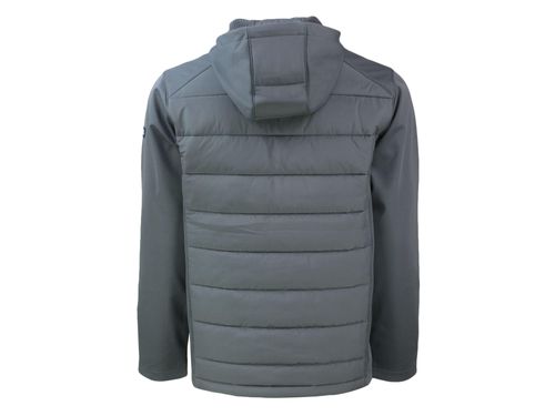 Cutter & Buck Evoke Hybrid Eco Softshell Recycled Full Zip Mens Hooded Jacket image thumbnail