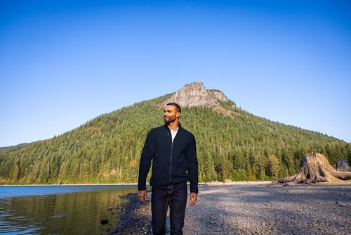 Cutter & Buck Cascade Eco Sherpa Mens Big & Tall Fleece Jacket Big & Tall image thumbnail