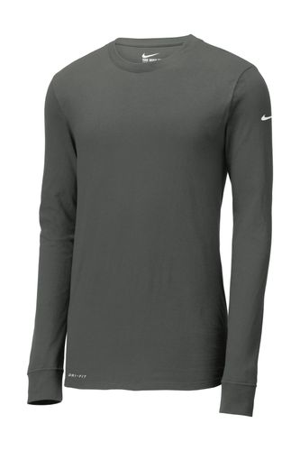 Nike Dri-FIT Cotton/Poly Long Sleeve Tee. NKBQ5230 image thumbnail