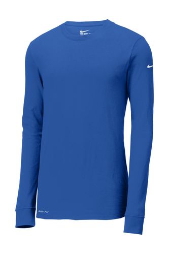 Nike Dri-FIT Cotton/Poly Long Sleeve Tee. NKBQ5230 image thumbnail