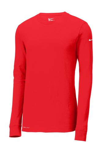 Nike Dri-FIT Cotton/Poly Long Sleeve Tee. NKBQ5230 image thumbnail