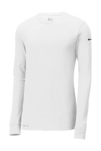 Nike Dri-FIT Cotton/Poly Long Sleeve Tee. NKBQ5230 image thumbnail