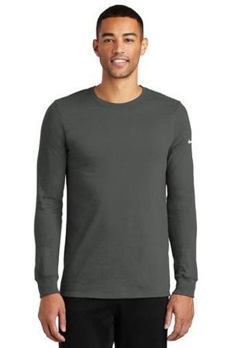 Nike Dri-FIT Cotton/Poly Long Sleeve Tee. NKBQ5230 image thumbnail