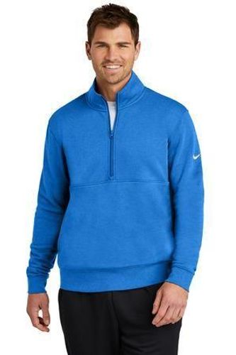 Nike Club Fleece Sleeve Swoosh 1/2-Zip NKDX6718 image thumbnail
