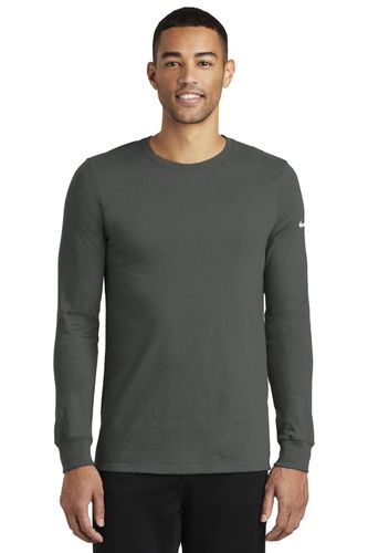 Nike Dri-FIT Cotton/Poly Long Sleeve Tee. NKBQ5230 image thumbnail