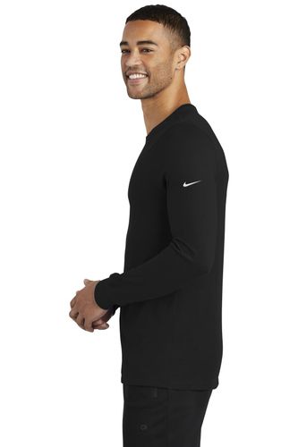 Nike Dri-FIT Cotton/Poly Long Sleeve Tee. NKBQ5230 image thumbnail