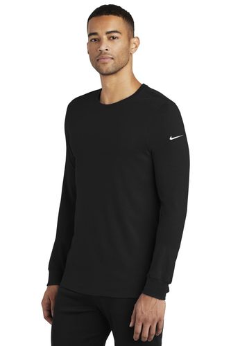 Nike Dri-FIT Cotton/Poly Long Sleeve Tee. NKBQ5230 image thumbnail