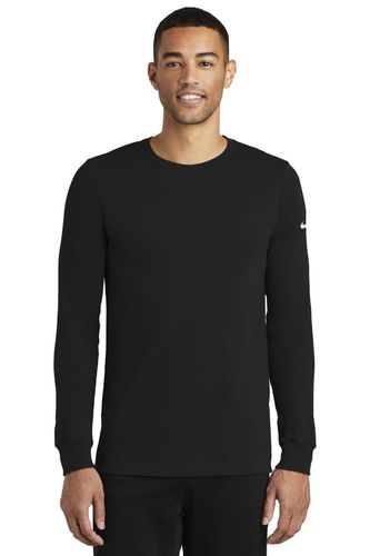 Nike Dri-FIT Cotton/Poly Long Sleeve Tee. NKBQ5230 image thumbnail