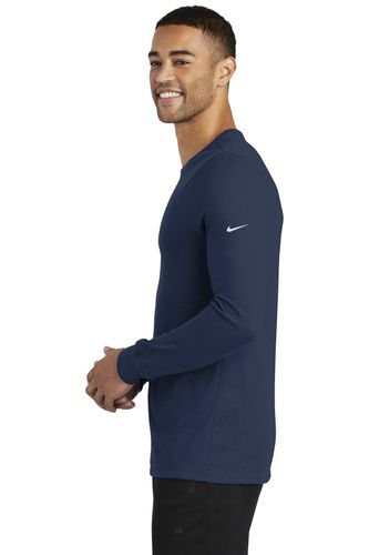 Nike Dri-FIT Cotton/Poly Long Sleeve Tee. NKBQ5230 image thumbnail
